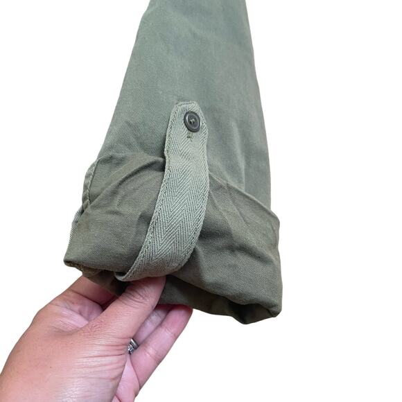 Michael Stars Eleanor Dress Cotton Utility Army Green Women’s Size XS - Picture 5 of 8